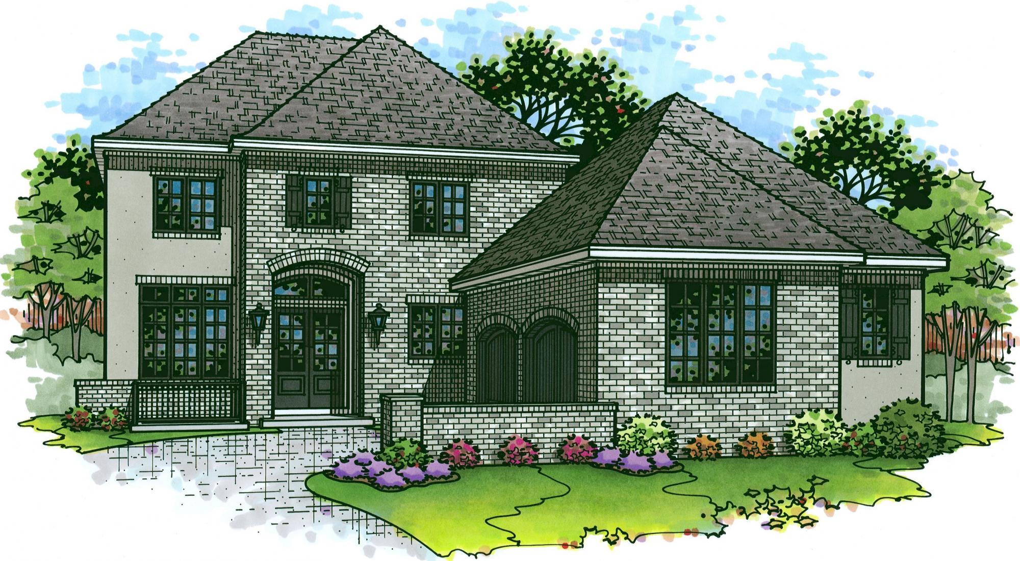color render of a barrington model from Lambie custom homes