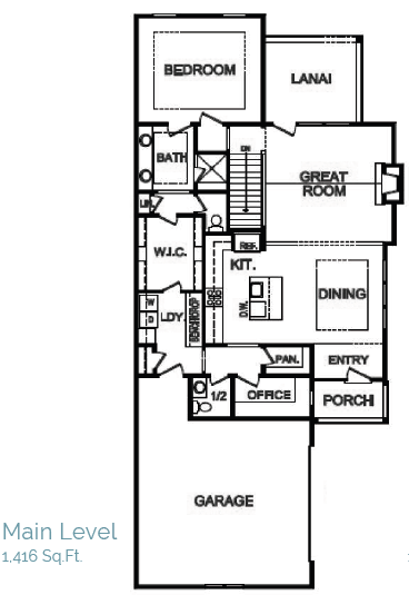 floorplan for the cambridge model from lambie homes