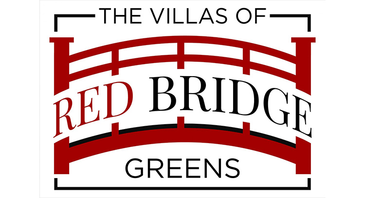 logo for red bridge greens community from lambie custom homes
