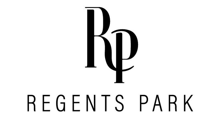 Logo for regents park community from lambie custom homes