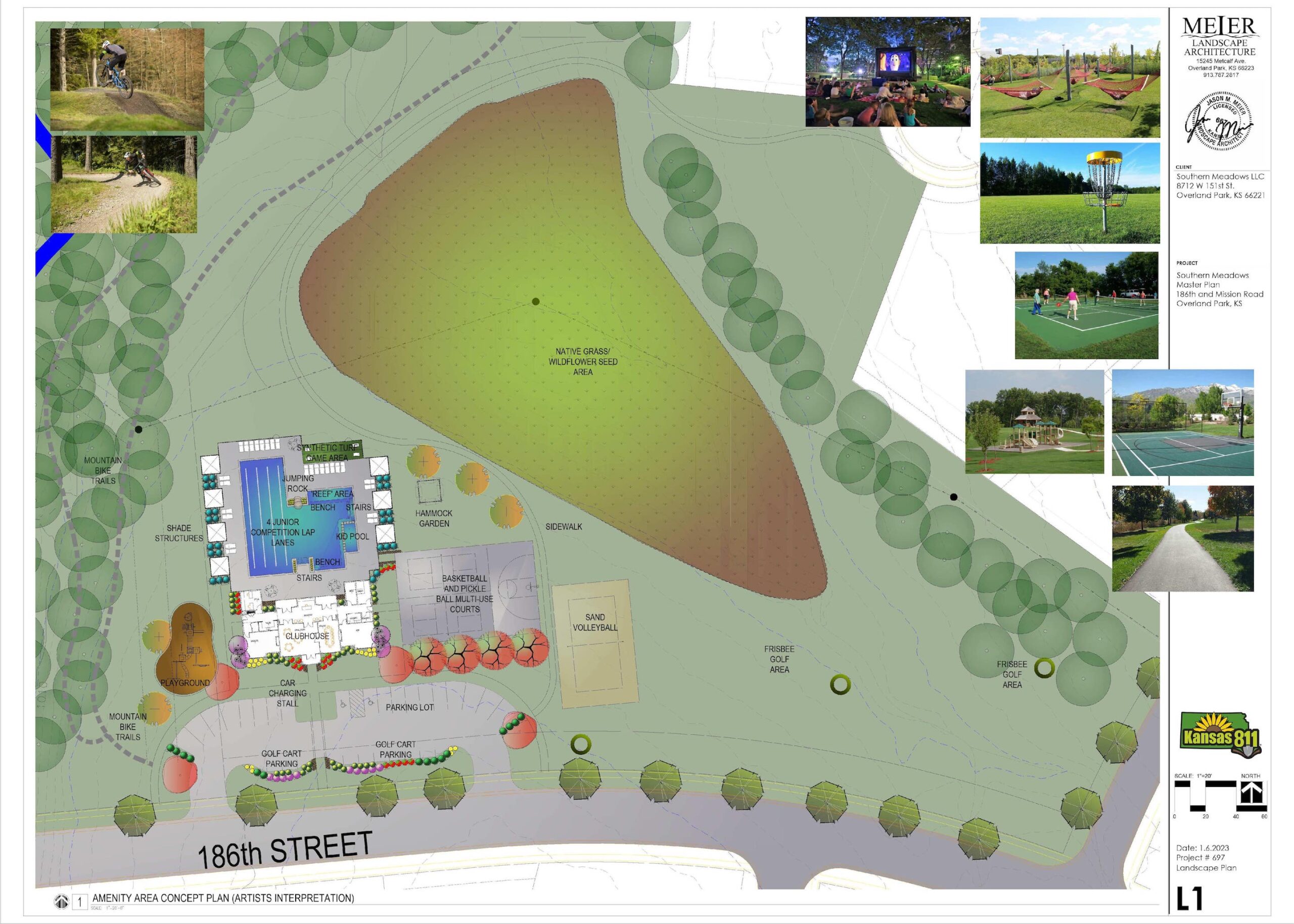 Southern Meadows Amenities Map