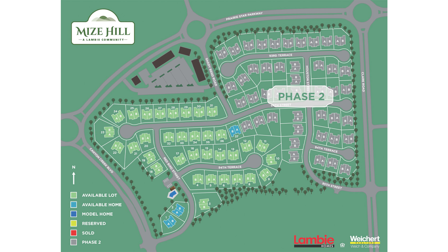 Mize hill Site Plan from Lambie homes