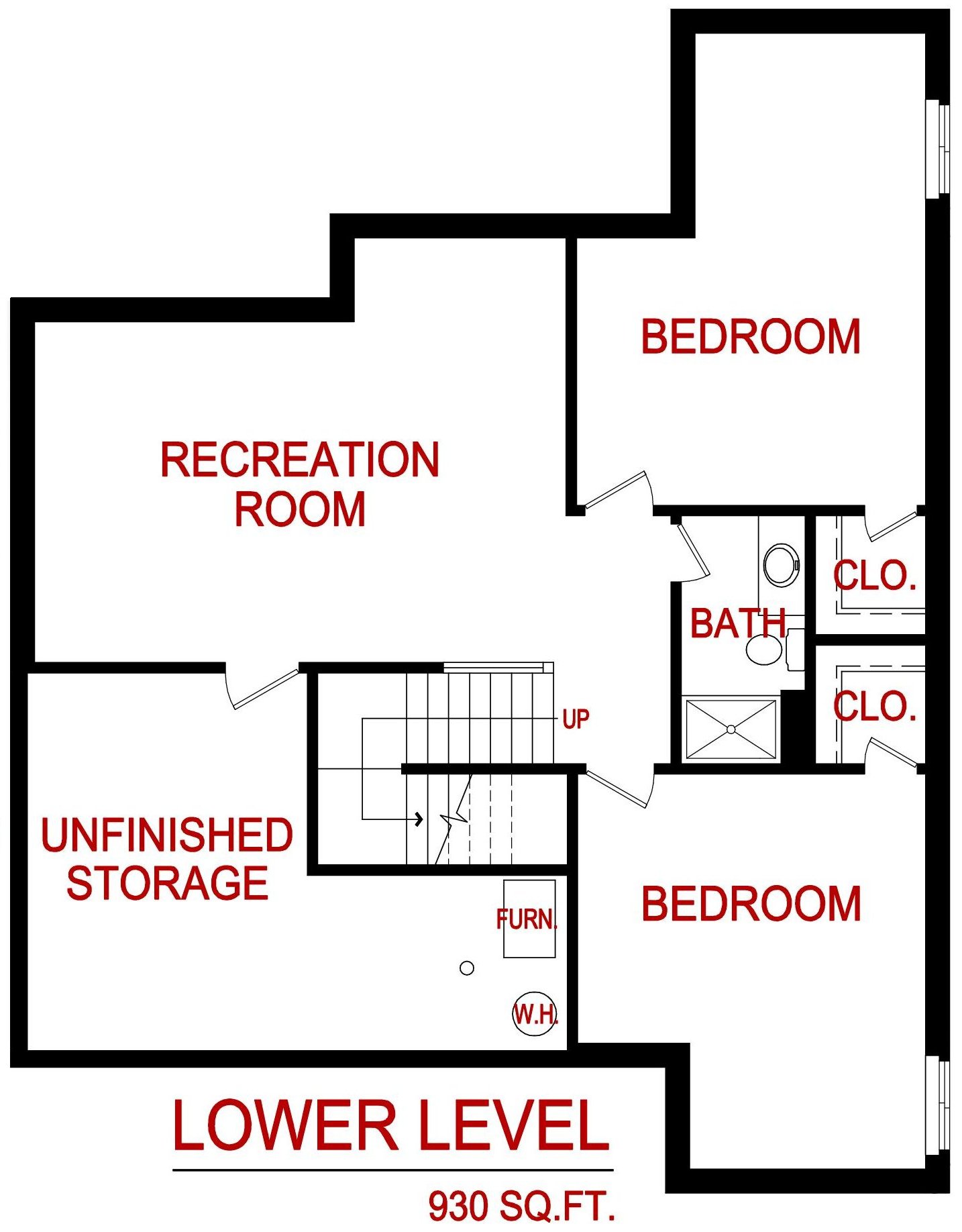 Floor plan for 9538 Shady Bend Rd., Lenexa, KS from lambie homes