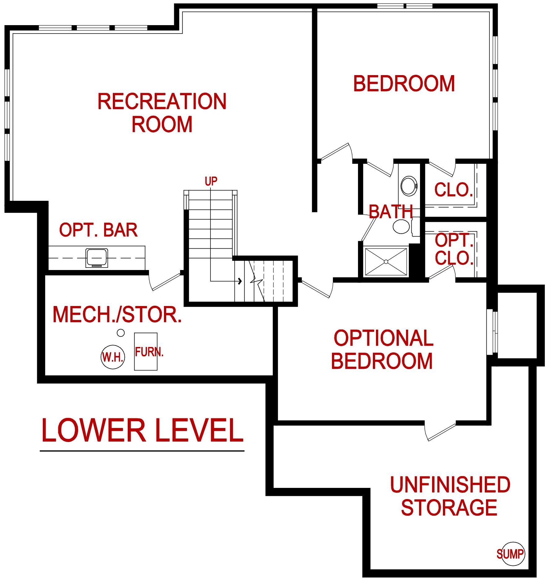 Floorplan of 7433 Ash ST from lambie homes