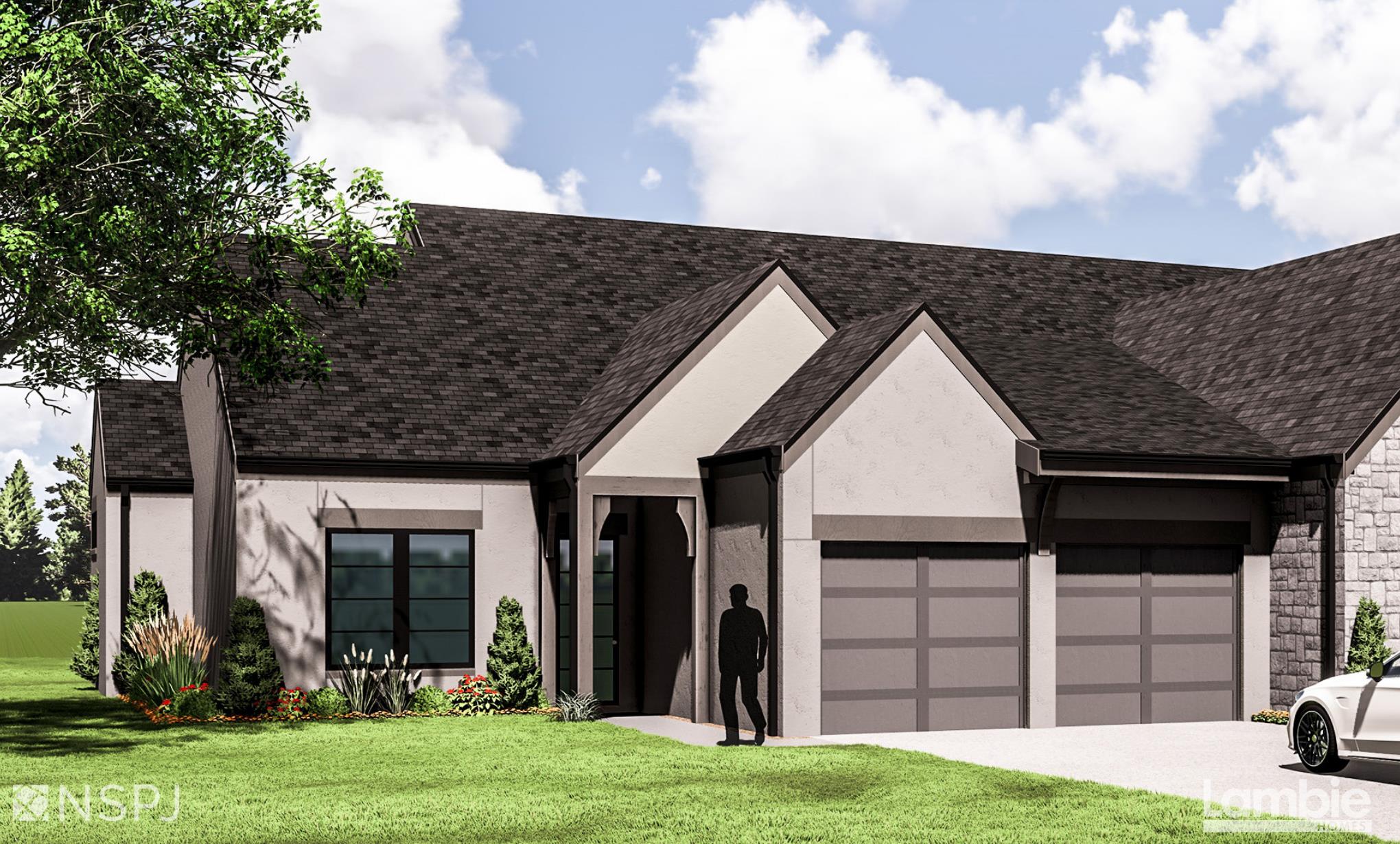 Front elevation of the camden model from lambie homes